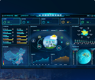 蘭亭妙微ui設(shè)計(jì)-洞見技術(shù)中國(guó)城市繁榮指數(shù)大屏UI設(shè)計(jì)