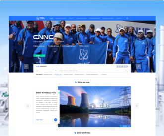 核能集團英文門戶網站改版設計